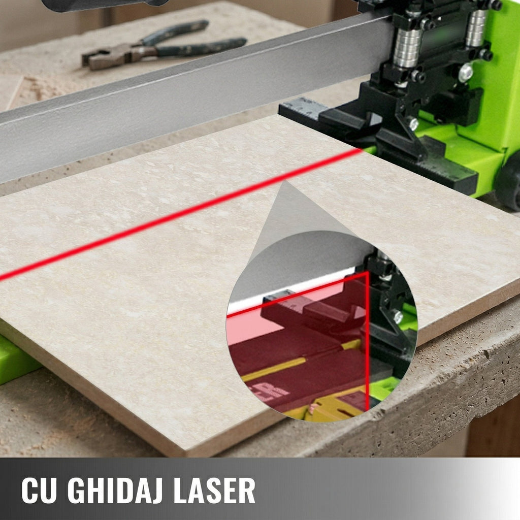 Masina Manuala de Taiat Gresie si Faianta 800 mm – Ghidaj Laser si Cadru Complet din Otel