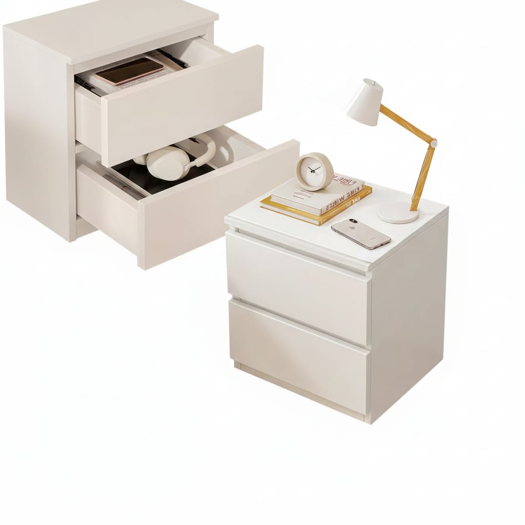 Noptiera Mica Moderna, Masa Laterala Simpla, pentru Dormitor 40x40x30
