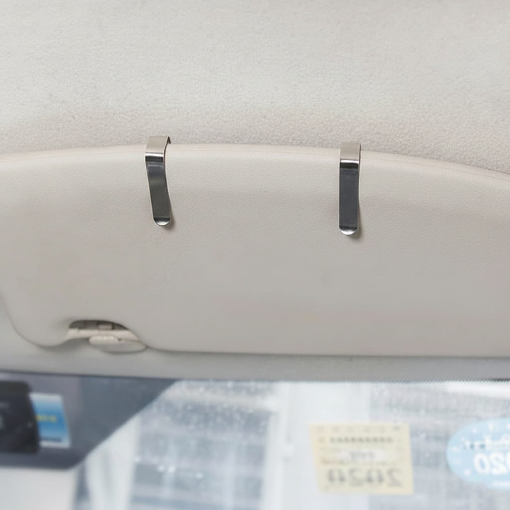 Oglindă machiaj auto adezivă pentru parasolar, format mare, vizualizare clară