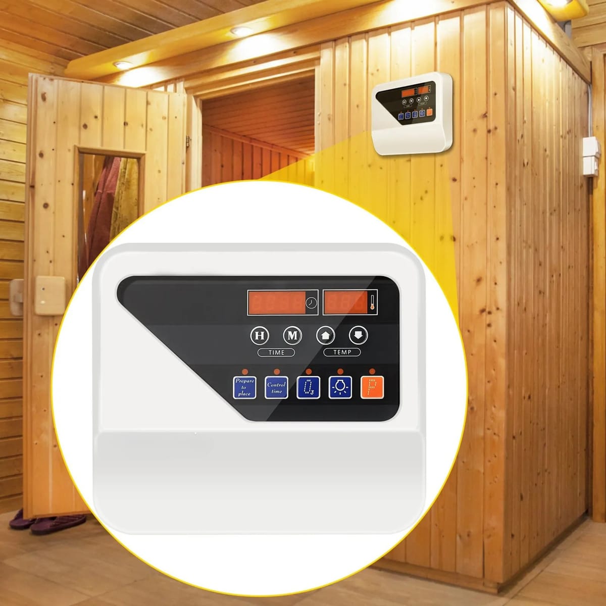 Panou de Control Extern pentru Incalzitor Sauna 3kW-9kW – Digital, 40-105°C