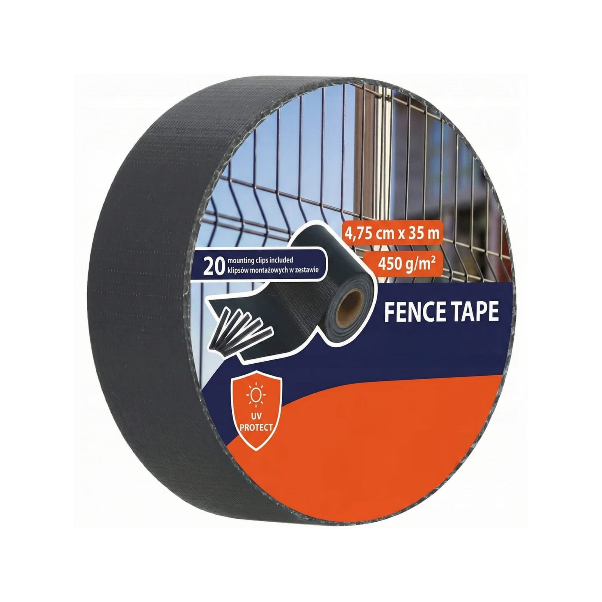 Panou gard intimitate gradina din PVC, 35 x 50 mm, gri antracit, protectie vant si vizibilitate
