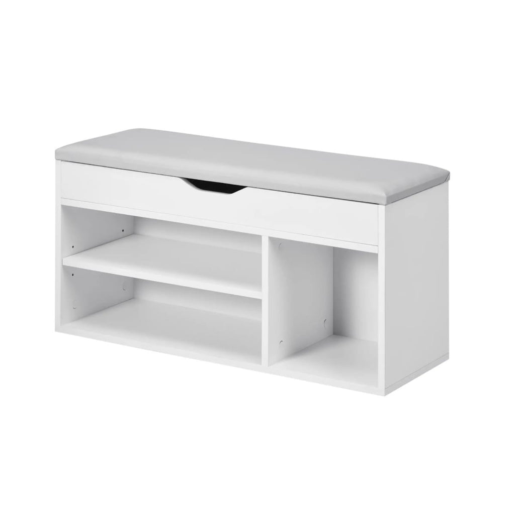 Pantofar Banchetă MDF cu Compartimente Deschise, Design Modern Space Saver