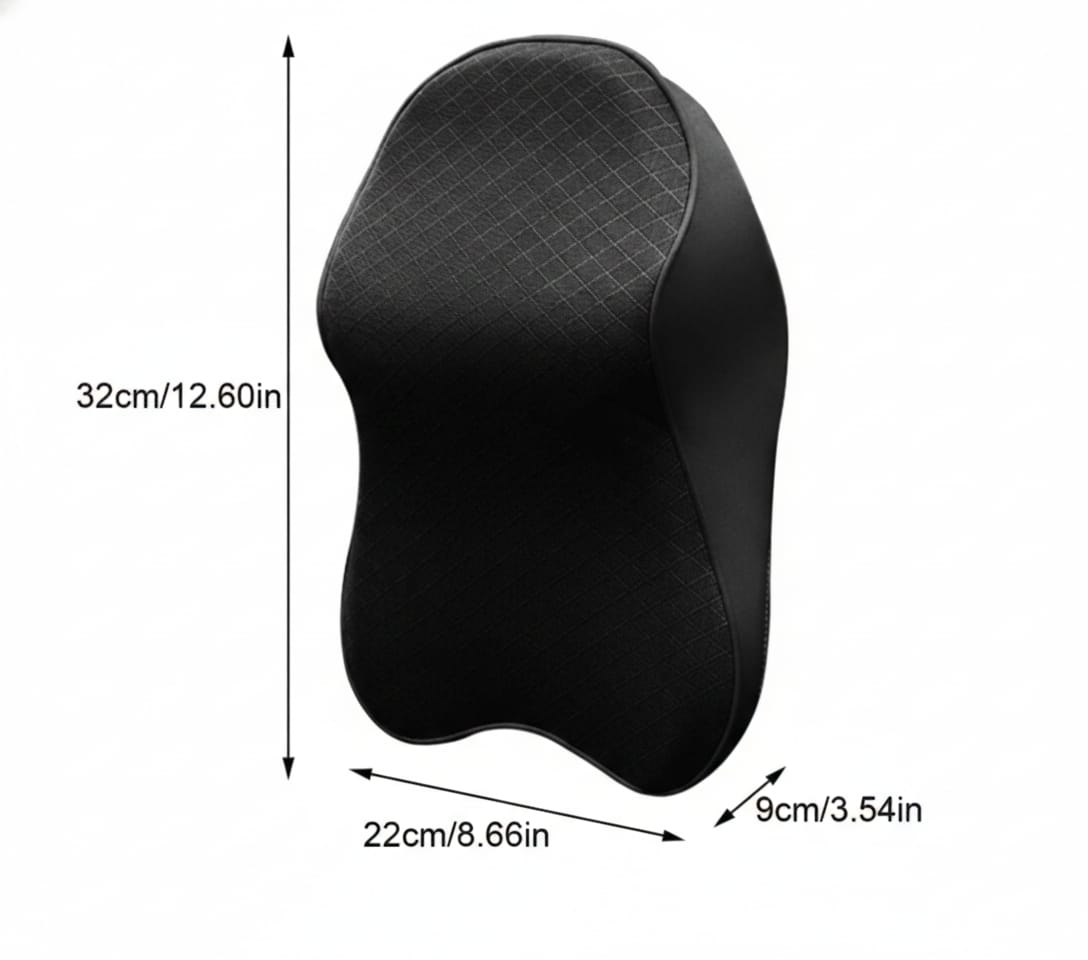 Perna tetiera auto ergonomica, spuma memorie