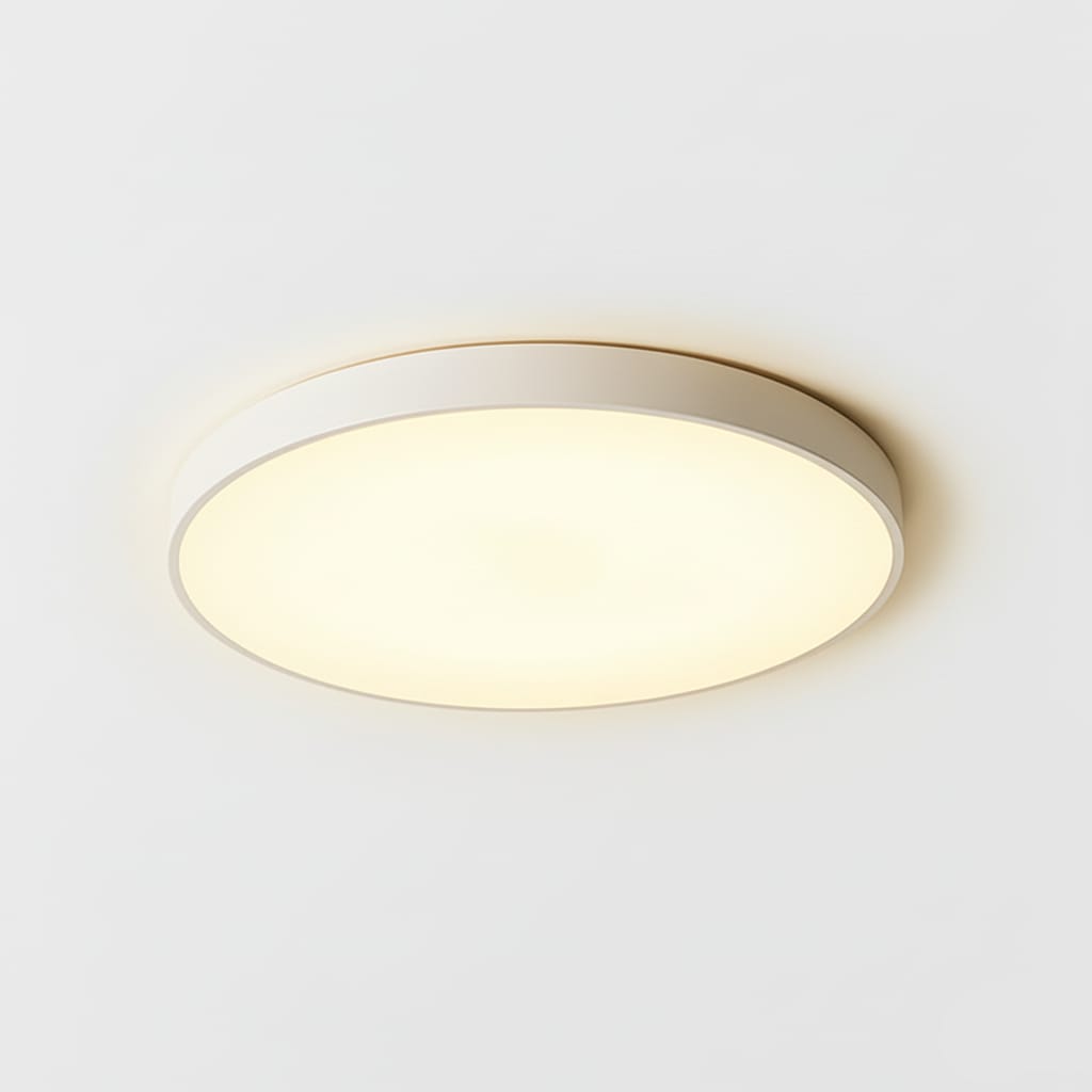 Plafoniera LED rotunda ultra-subtire 30W, alb rece, echivalent 300W, pentru tavan baie si hol