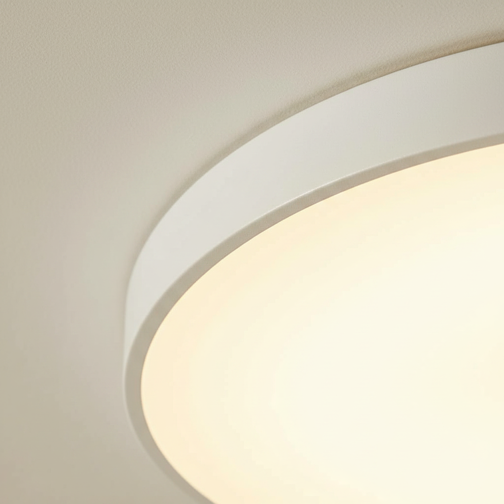 Plafoniera LED rotunda ultra-subtire 30W, alb rece, echivalent 300W, pentru tavan baie si hol