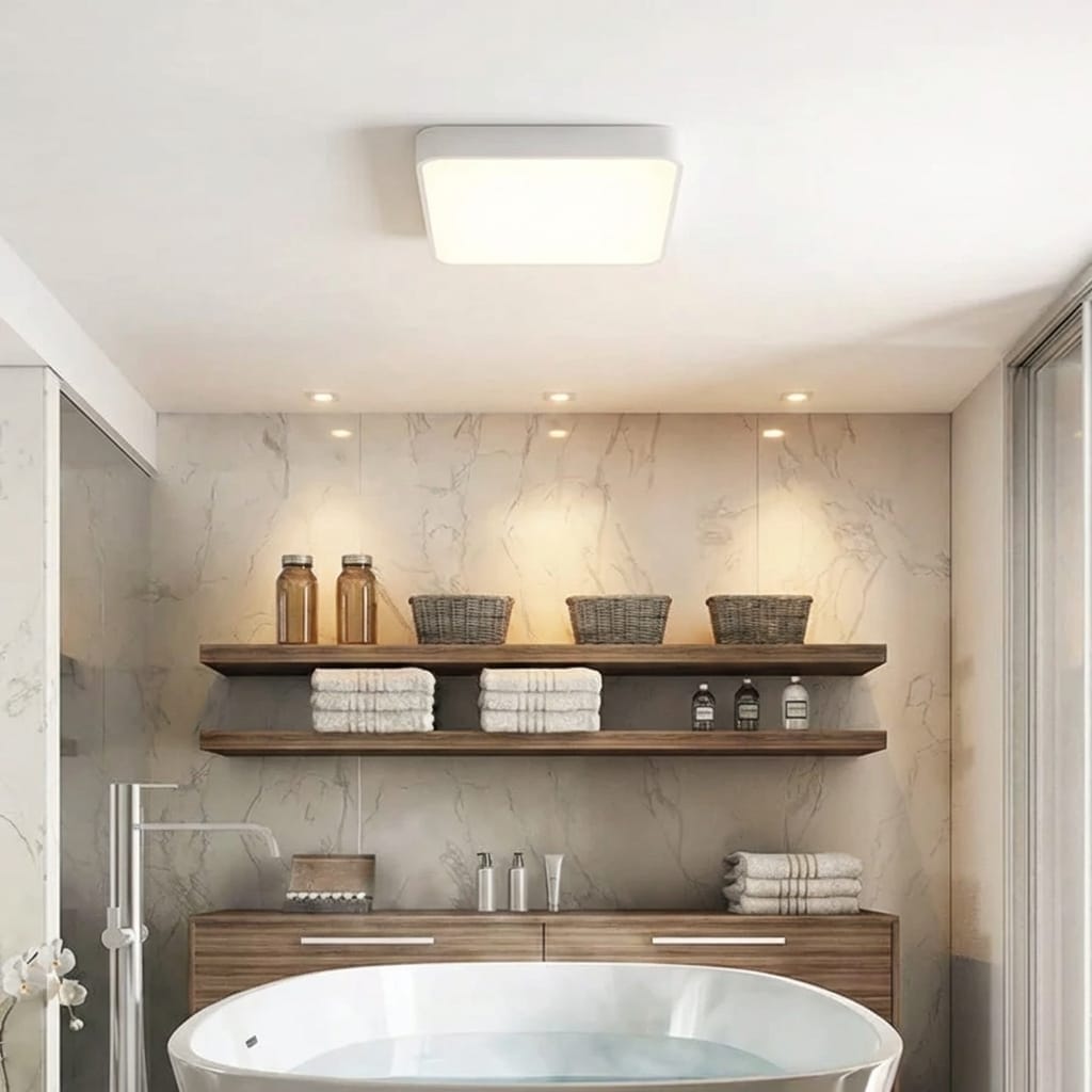 Plafoniera LED Ultra-Slim Patrata 40W, Alb Rece, Design Modern Nexlight