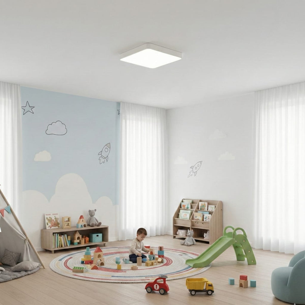 Plafoniera LED Ultra-Slim Patrata 40W, Alb Rece, Design Modern Nexlight