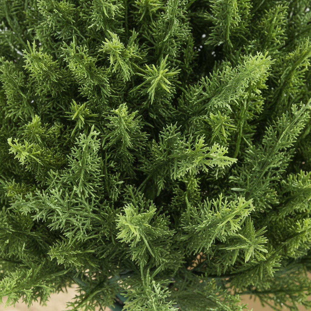 Planta Artificiala Cedru, Rezistenta la Raze UV cu Ghiveci, Ø14,5x55 cm, Verde