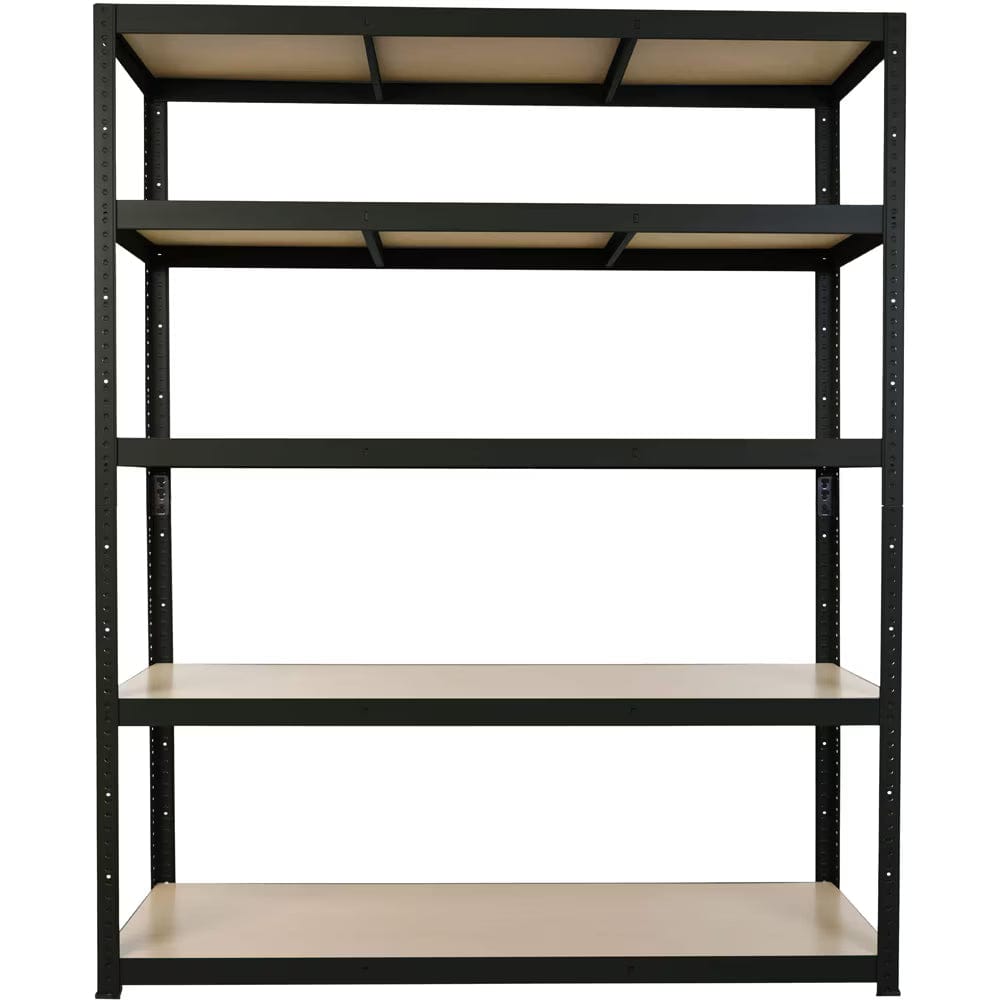Raft atelier – raft metalic din oțel, 120×40×179 cm, negru