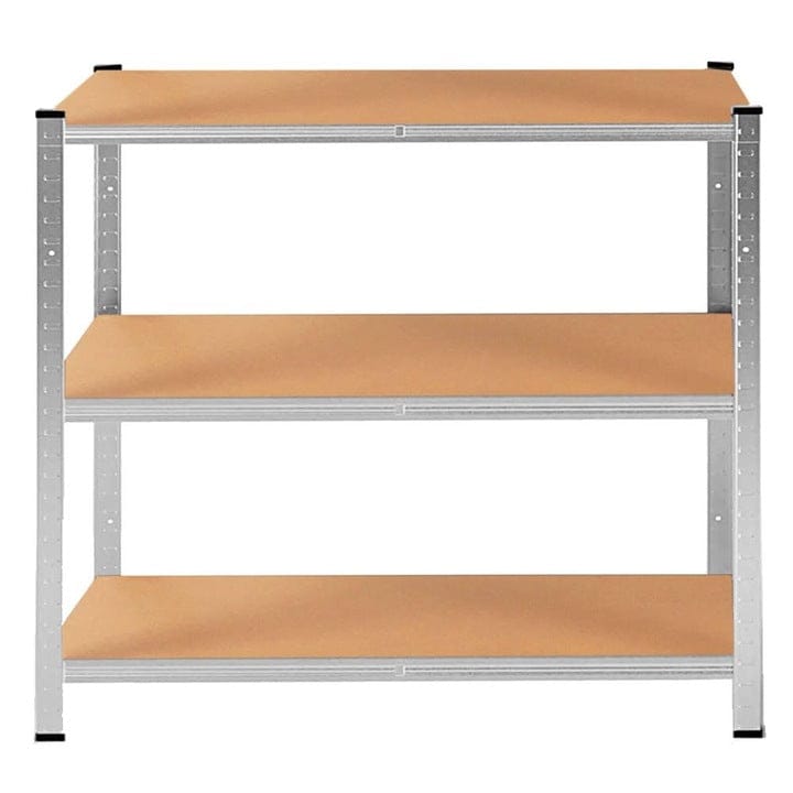 Raft metalic reglabil cu 5 polițe MDF, 180x90x40 cm, 875 kg, reglabil