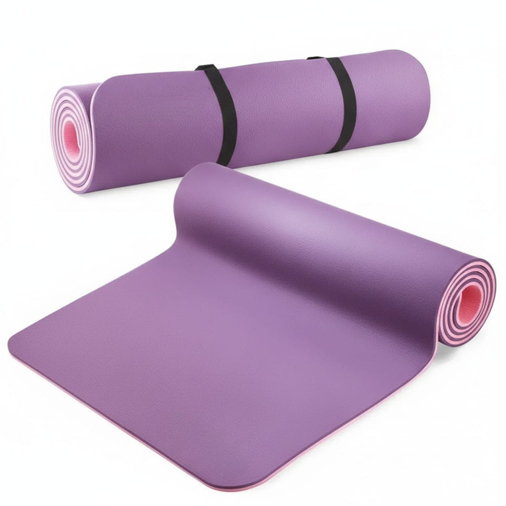 Saltea de exercitii TPE anti-alunecare, Violet