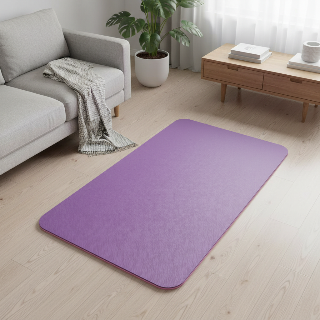 Saltea de exercitii TPE anti-alunecare, Violet