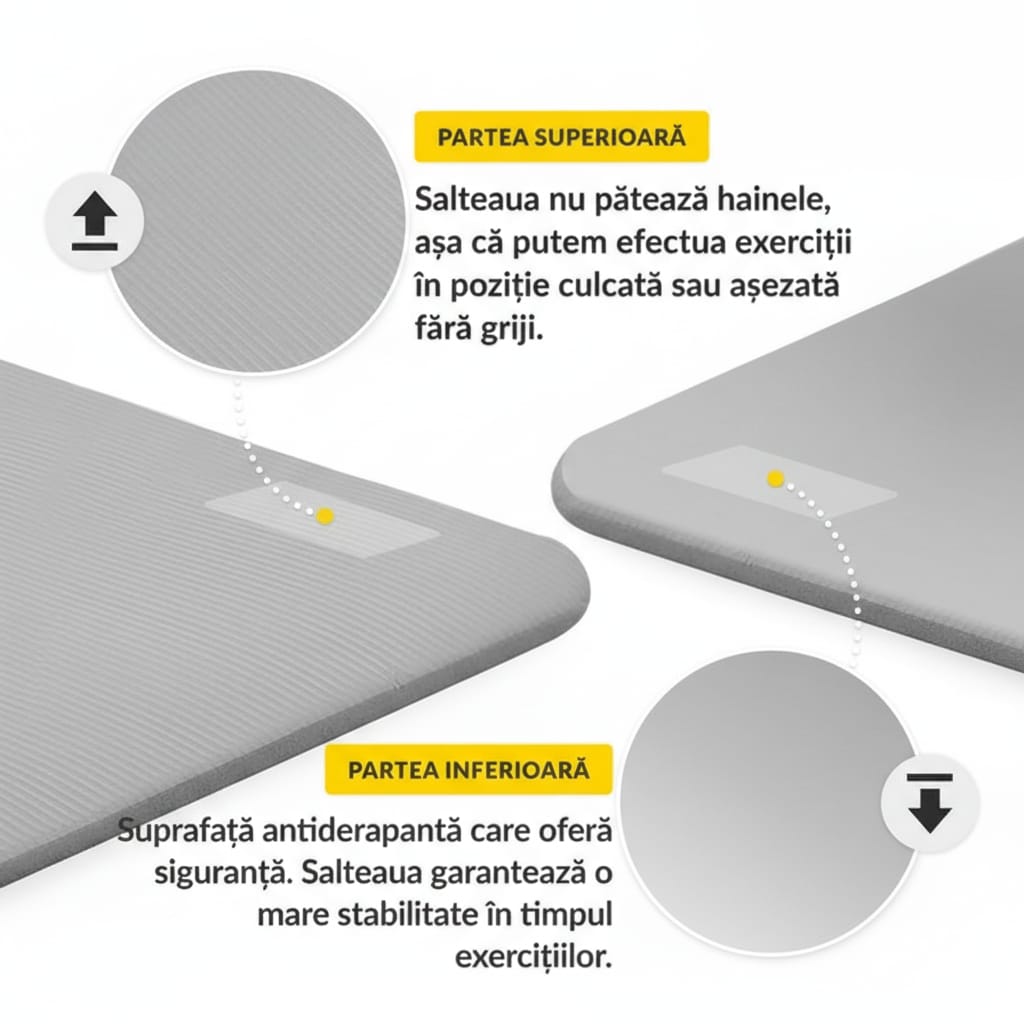 Saltea fitness pentru yoga, 1 cm