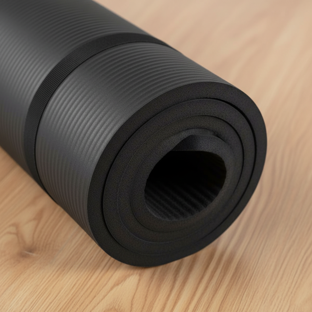 Saltea fitness pentru yoga 1 cm, Neagra