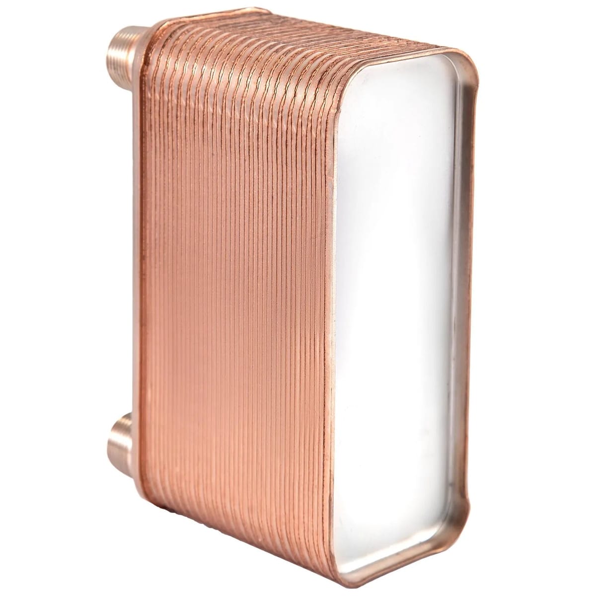 Schimbator de Caldura Placi Inox 316L, 40 Placi, Conexiuni 3/4” MNPT, Compact