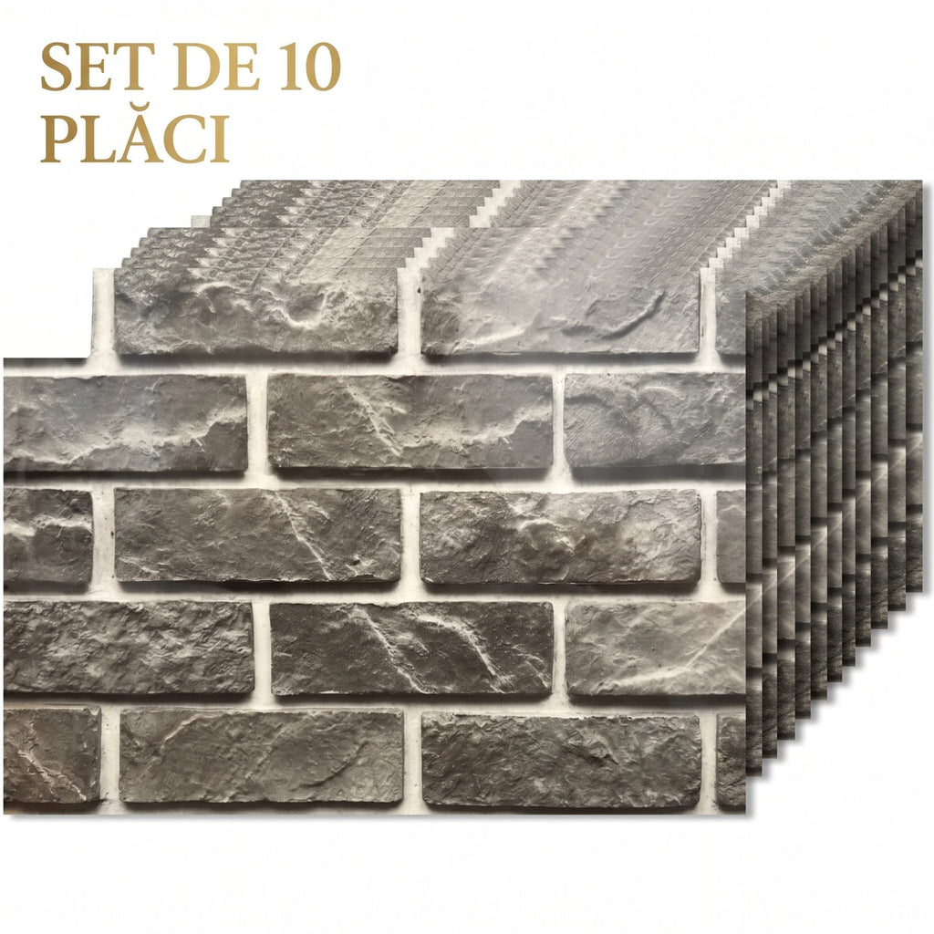 Set 10 Placi PVC Imitatie Marmura Perete, 2mm