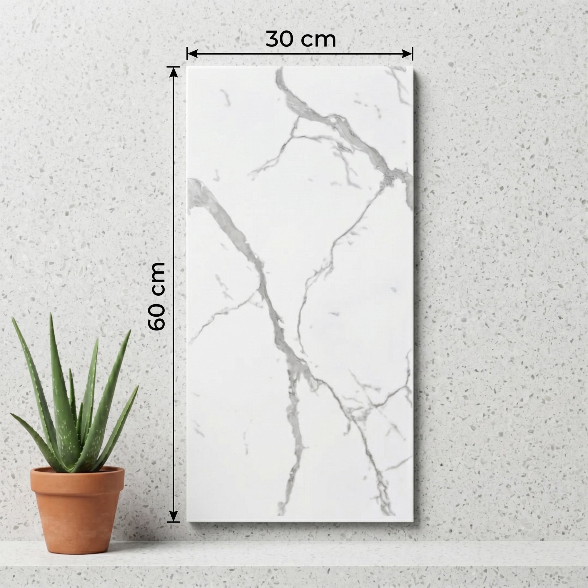 Set 10 x Placi Decorative Imitatie Marmura, Grosime 2mm