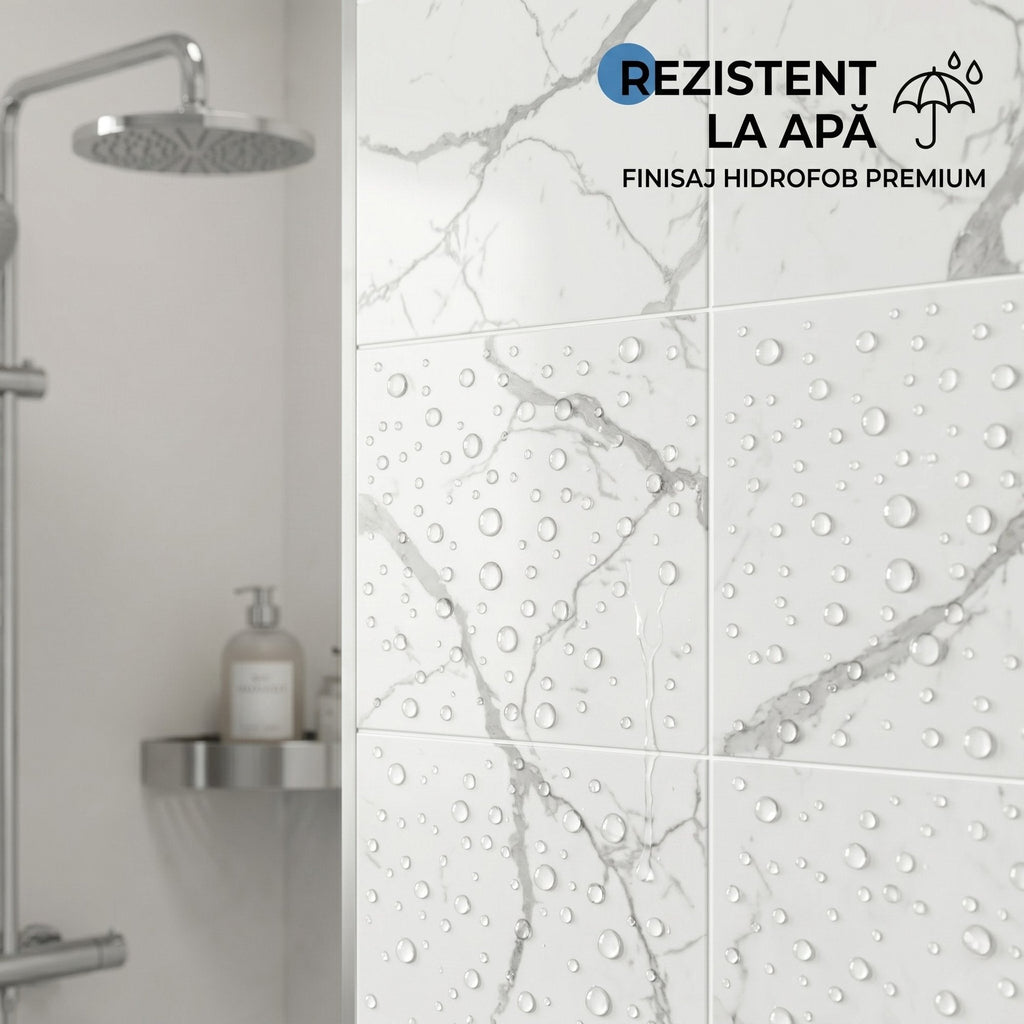 Set 10 x Placi Decorative Imitatie Marmura, Grosime 2mm