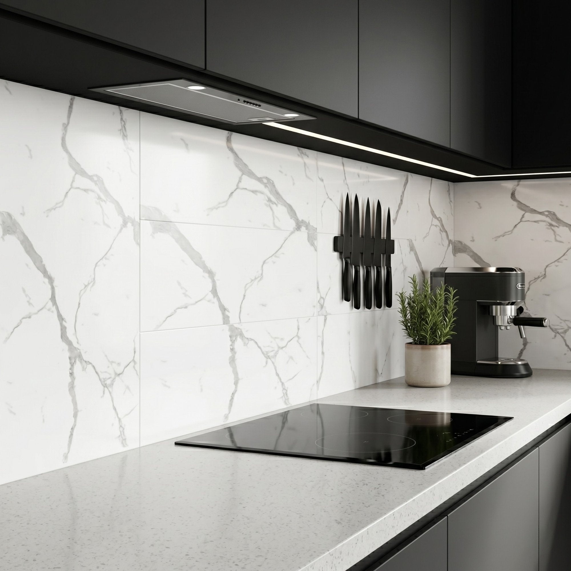 Set 10 x Placi Decorative Imitatie Marmura, Grosime 2mm