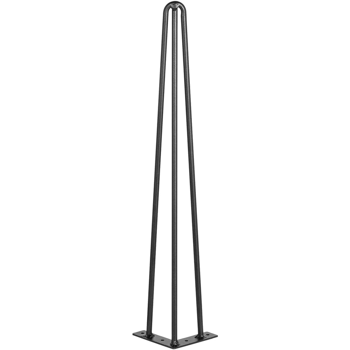 Set 4 Picioare Masa, 40 cm, Negru – Otel Carbon, 3 Tije, Capacitate 100 kg/picior