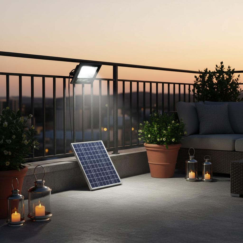Set Complet Lampa Solara 30W cu Panou, Kit Montaj Inclus, 2 Moduri Iluminat