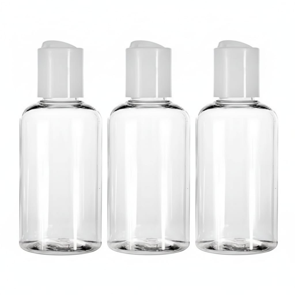 Set Sticle Calatorie 80ml, Recipiente Transparent, 3 buc