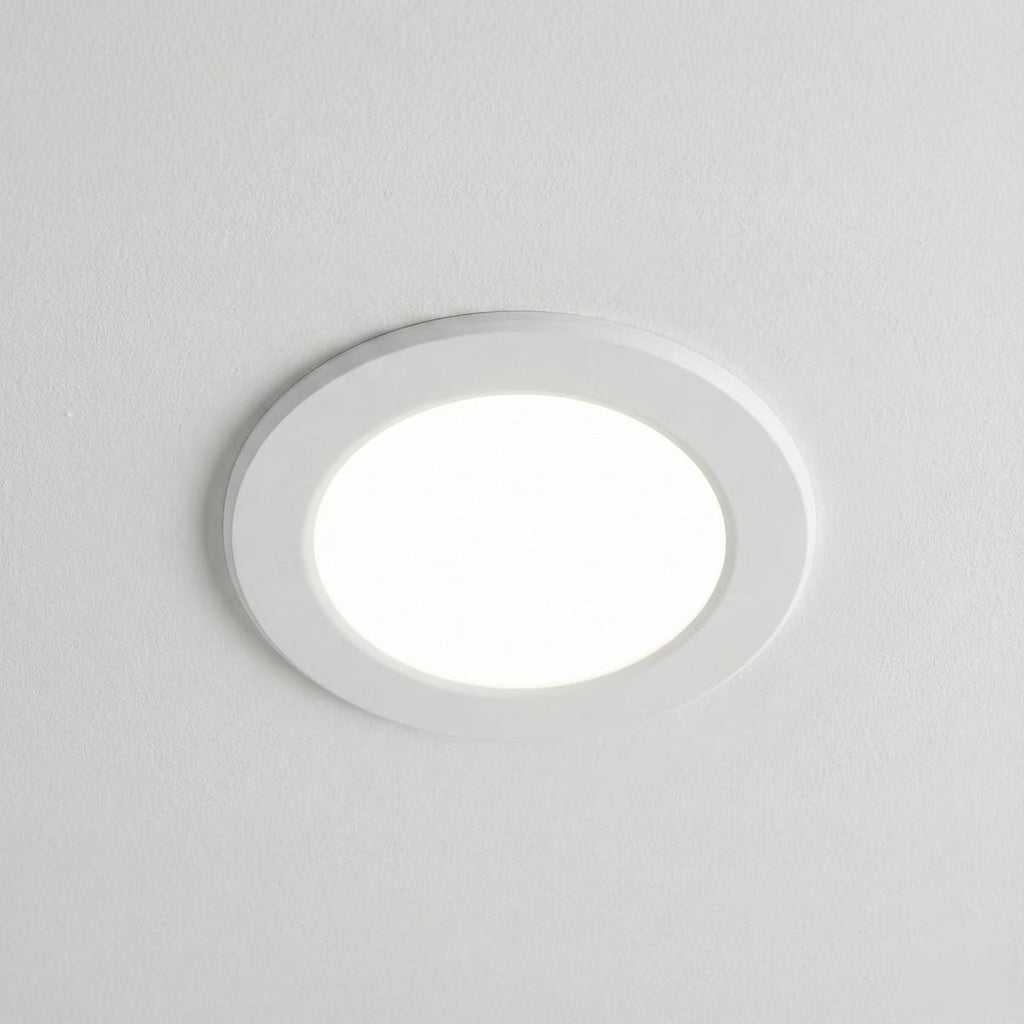 Spot LED incastrat ECO 6W rotund alb, 100mm, alb rece, pentru tavan rigips