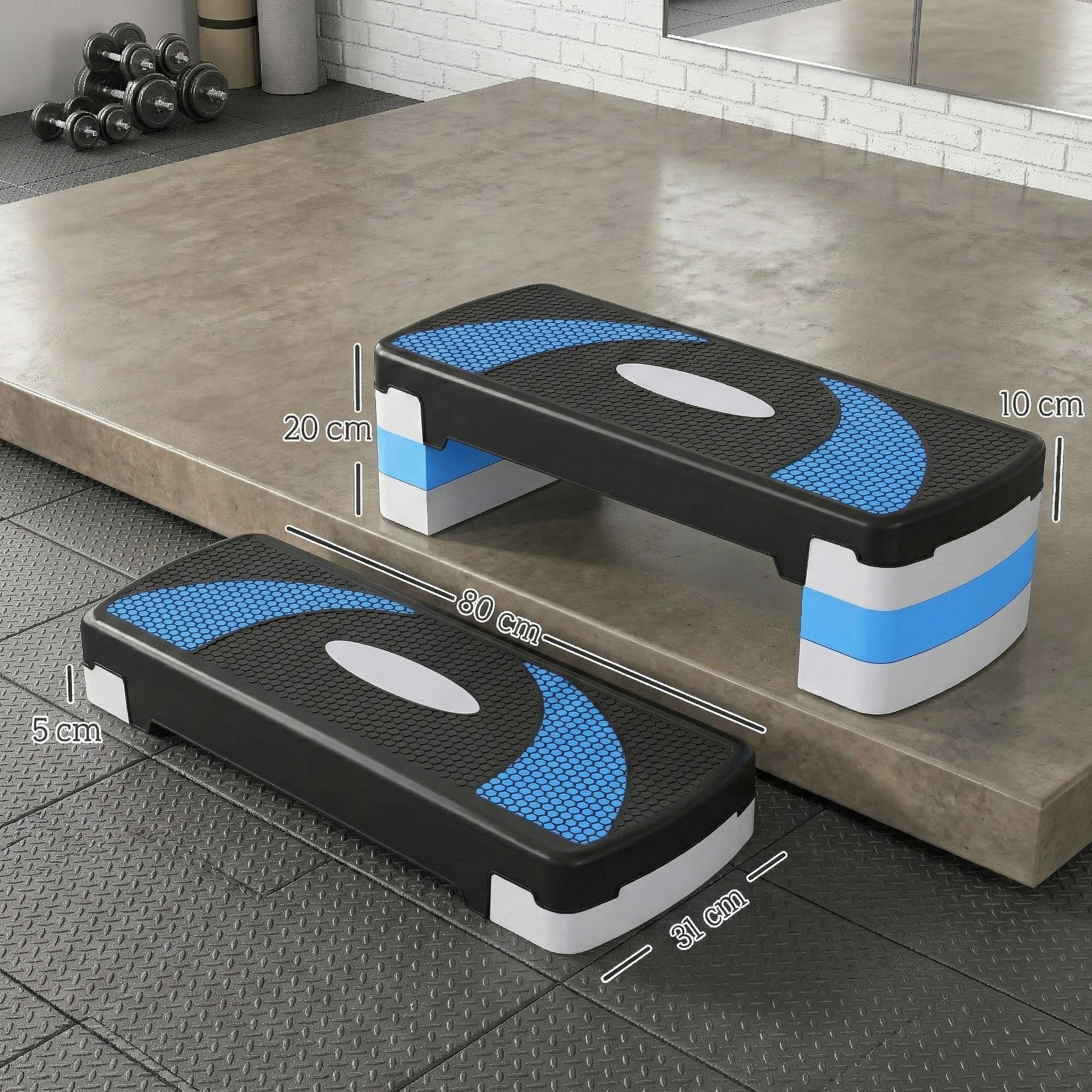 Stepper Fitness pentru Aerobic, Reglabil pe 3 Inaltimi 10-15-20 cm