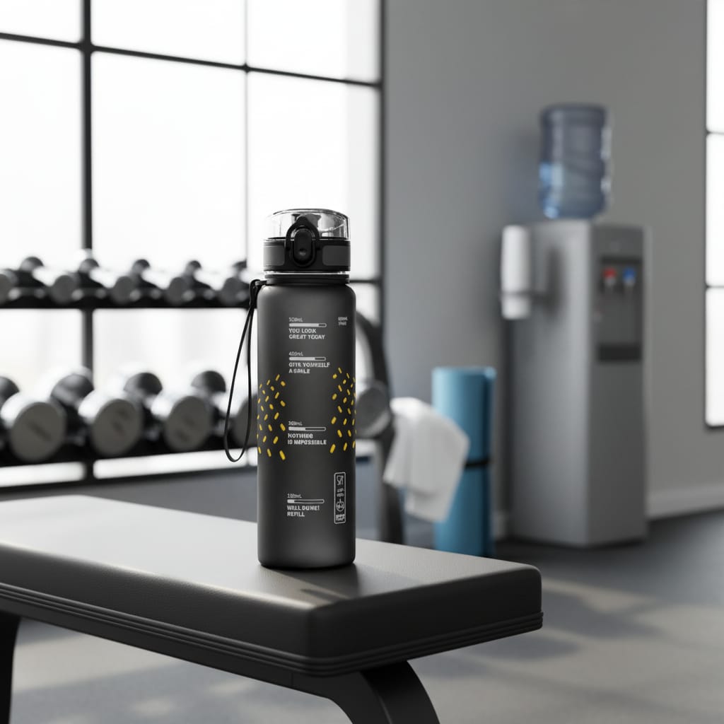 Sticlă de Apă 650 ml Tritan - Rezistentă la Șocuri, Ideală pentru Fitness