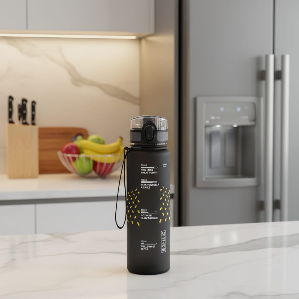 Sticlă de Apă 650 ml Tritan - Rezistentă la Șocuri, Ideală pentru Fitness