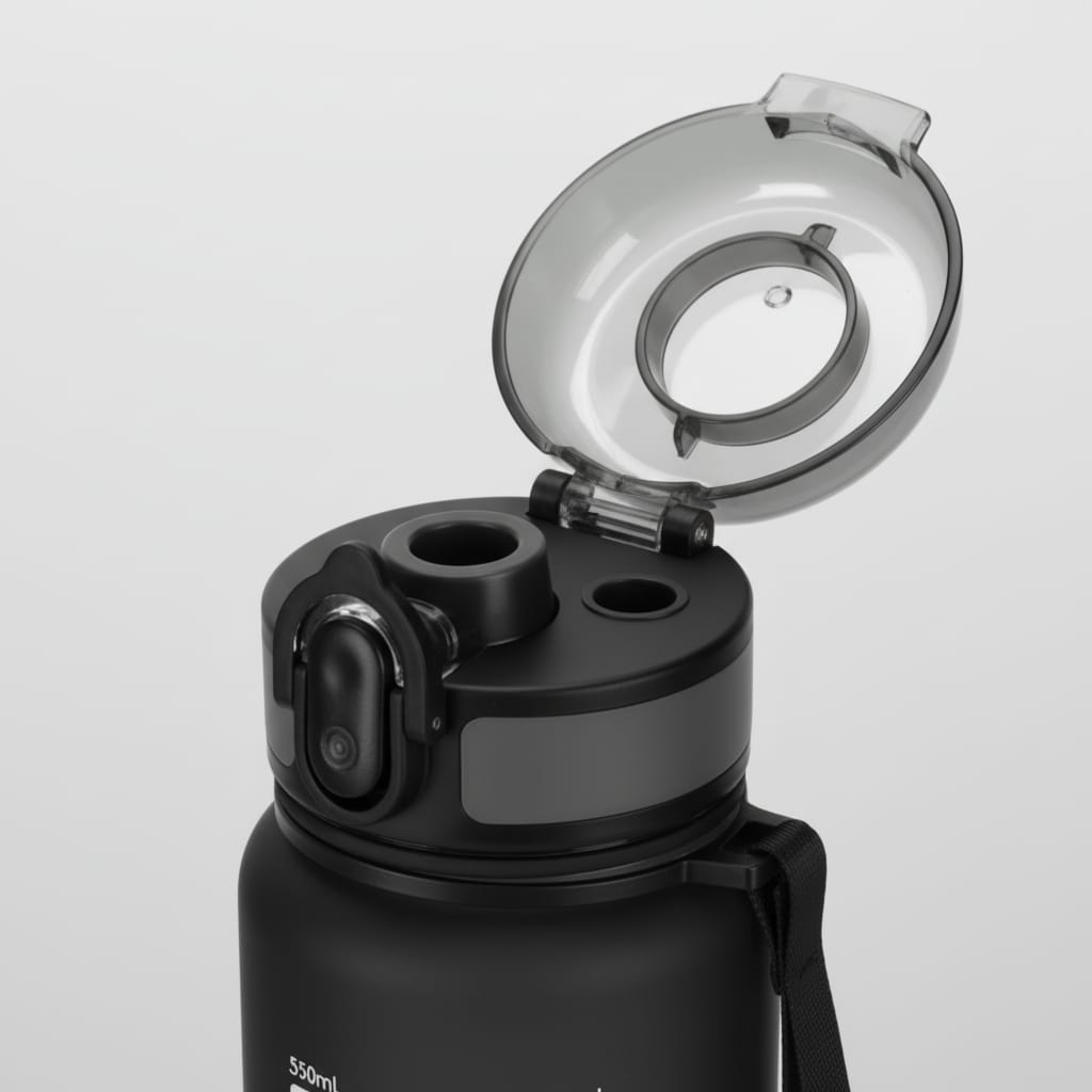Sticlă de Apă 650 ml Tritan - Rezistentă la Șocuri, Ideală pentru Fitness