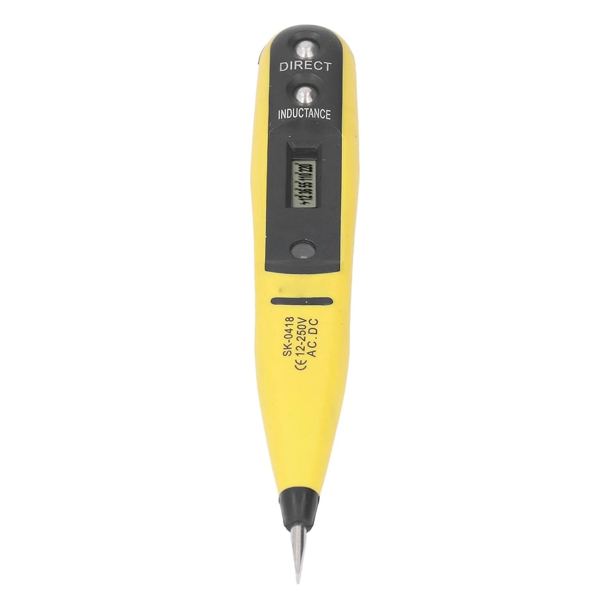 Tester tensiune digital cu ecran LCD, 12–250V, contact/inductiv