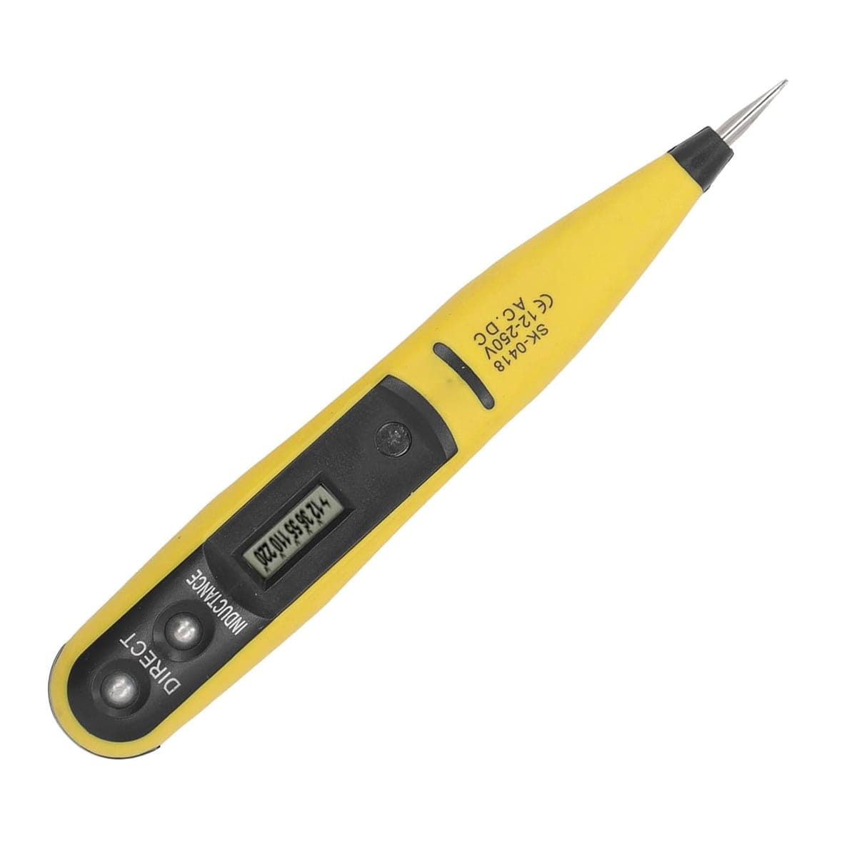 Tester tensiune digital cu ecran LCD, 12–250V, contact/inductiv