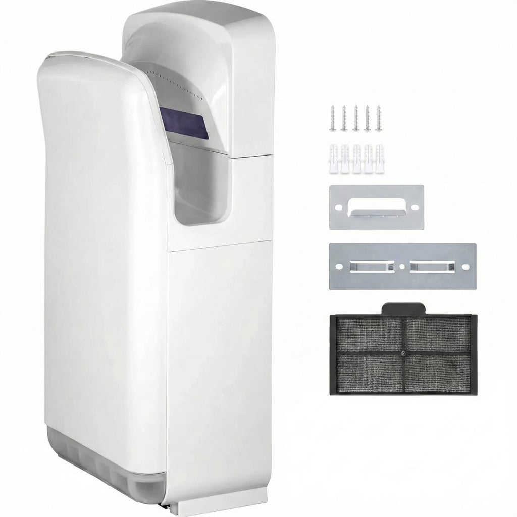 Uscator de Maini Electric Comercial Vertical 73x35.5x28, 2000W, Filtru HEPA, ABS, Alb, Jet Rapid