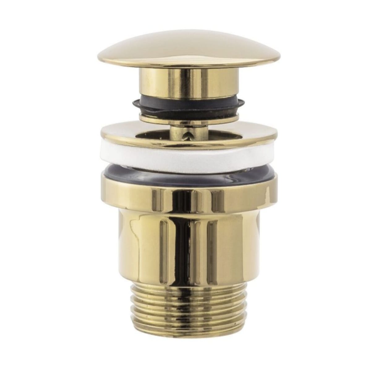 Ventil Click-Clack lavoar Universal Auriu Lucios, Filet Standard 1 1/4