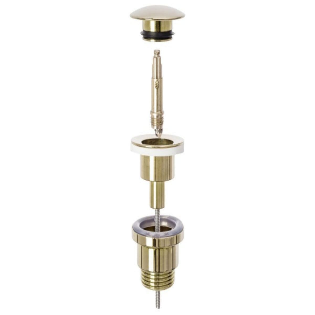 Ventil Click-Clack lavoar Universal Auriu Lucios, Filet Standard 1 1/4