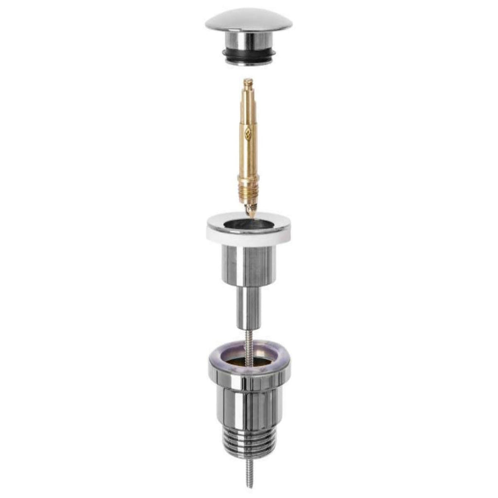 Ventil Click-Clack Lavoar Universal Crom, Filet Standard 1 1/4