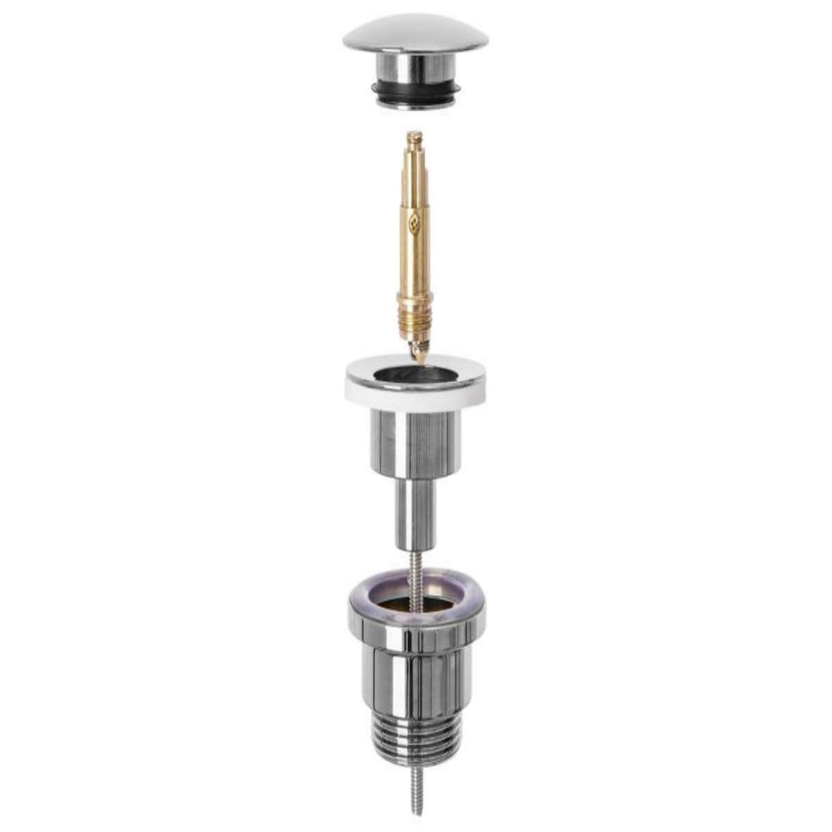 Ventil Click-Clack Lavoar Universal Crom, Filet Standard 1 1/4